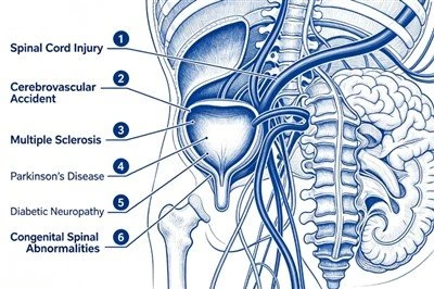 Cauze ale vezicii urinare neurogene
